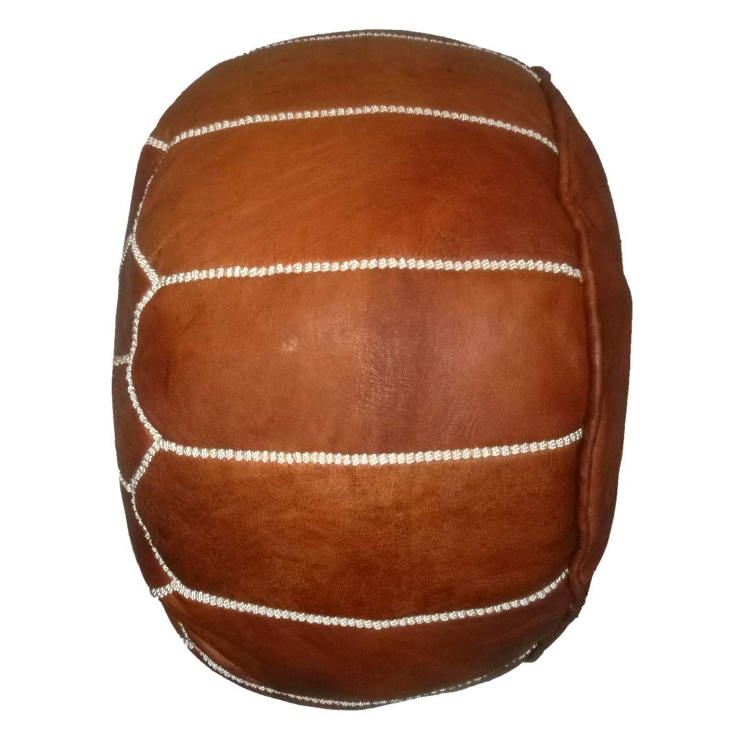 61ea23iFuOL._SL1080_ round Moroccan Leather Pouf brown