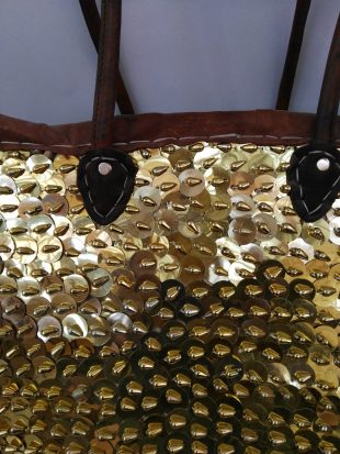 Moroccan Basket Bag gold 6