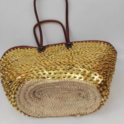 Moroccan Basket Bag gold 4