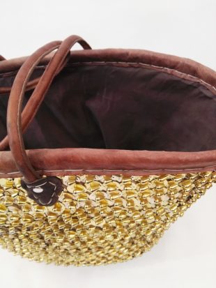 Moroccan Basket Bag gold 3