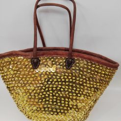 Moroccan Basket Bag gold 2