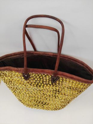 Moroccan Basket Bag gold 1