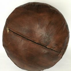 leather pouf ottoman