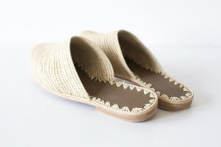 Handmade Raffia Mules