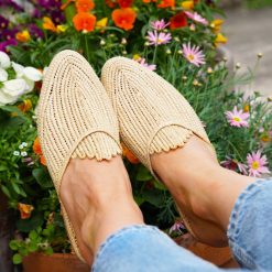 raffia mules