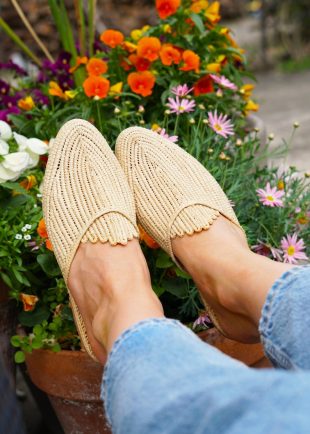 raffia mules