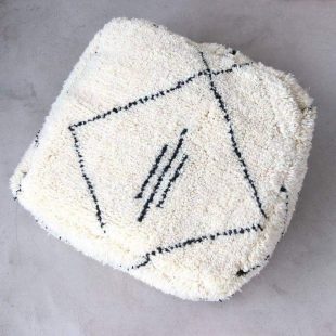 square white pouf