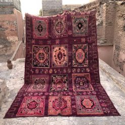 purple vintage moroccan carpet