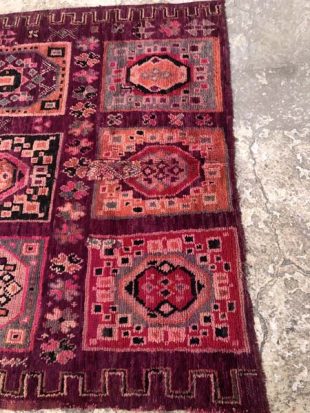 purple vintage moroccan carpet