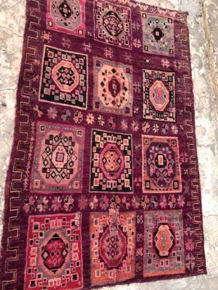 purple vintage moroccan carpet