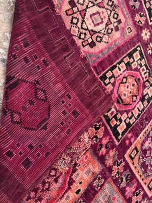 purple vintage moroccan carpet