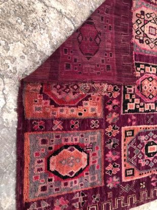 purple vintage moroccan carpet