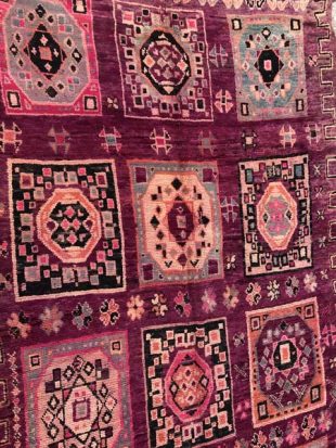 purple vintage moroccan carpet