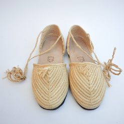 flat rafia shoes