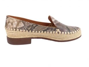 raffia shoes snake leather