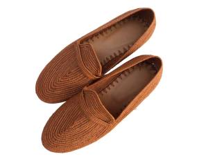 raffia-shoes-men-black-brown brown raffia shoes