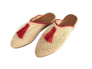 raffia nature shoes