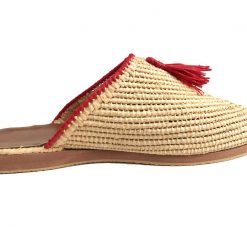 moroccan raffia mules