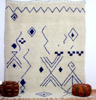 19 azilal blue pattern rugs