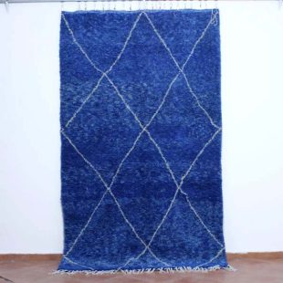 blue beni ourain rug