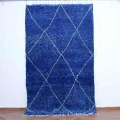 blue beni ourain rug
