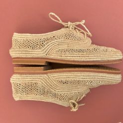 Natural Raffia Shoes Men